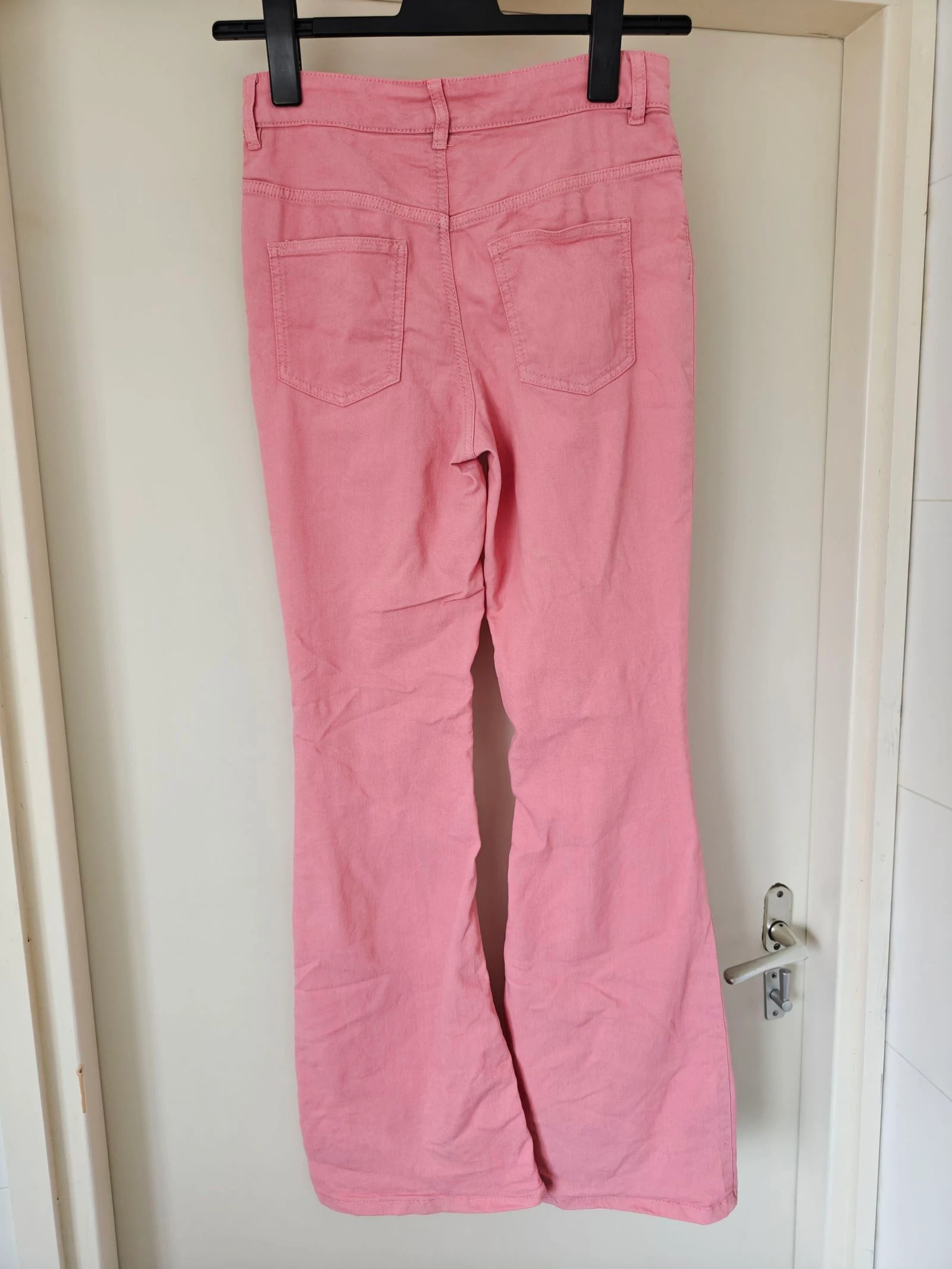 Mooie roze flare zomerbroek, maat 38 / M – photo 3